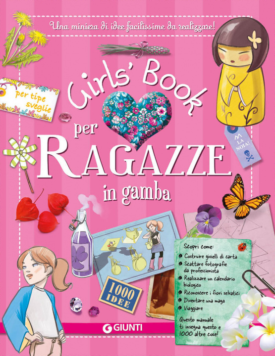 Książka Girl's book per ragazze in gamba. Con adesivi 