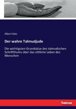 Könyv wahre Talmudjude Katz Albert Katz