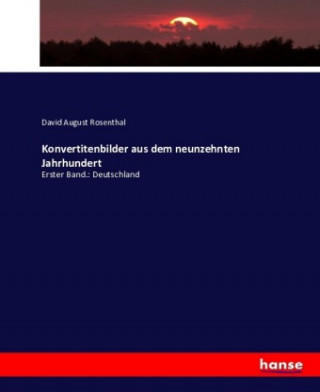 Livre Konvertitenbilder aus dem neunzehnten Jahrhundert David August Rosenthal