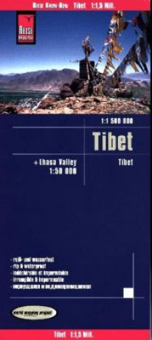 Nyomtatványok Reise Know-How Landkarte Tibet (1:1.500.000) und Lhasa-Valley (1:50.000) Reise Know-How Verlag Peter Rump