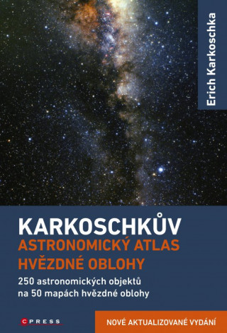 Carte Karkoschkův astronomický atlas hvězdné oblohy Erich Karkoschka