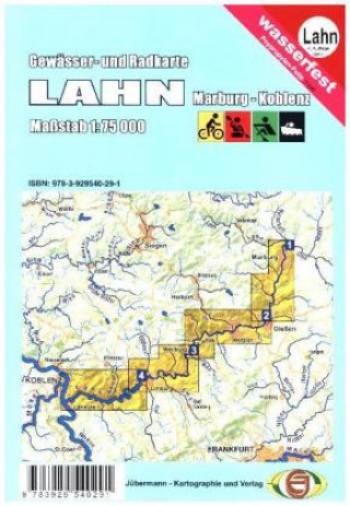 Tiskanica Gewässerkarte Lahn 1:75 000 