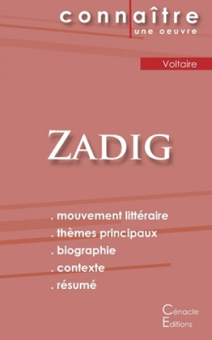 Könyv Fiche de lecture Zadig de Voltaire (Analyse litteraire de reference et resume complet) Voltaire