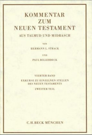 Carte Exkurse zu einzelnen Stellen des Neuen Testaments, in 2 Tl.-Bdn. Hermann L. Strack