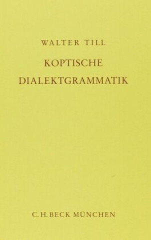 Carte Koptische Dialektgrammatik Walter Till