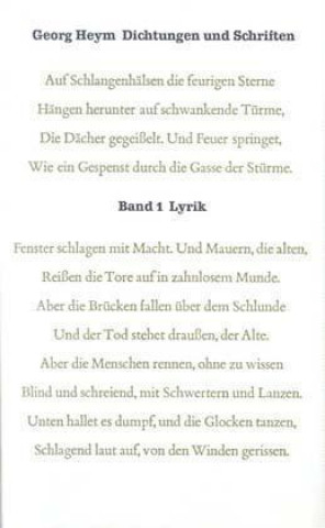 Book Dichtungen und Schriften Bd. 1: Lyrik Karl Ludwig Schneider