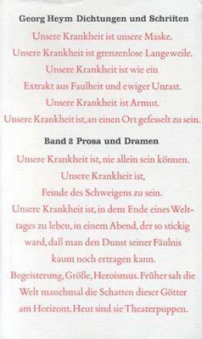 Książka Dichtung und Schriften Bd. 2: Prosa und Dramen Karl Ludwig Schneider