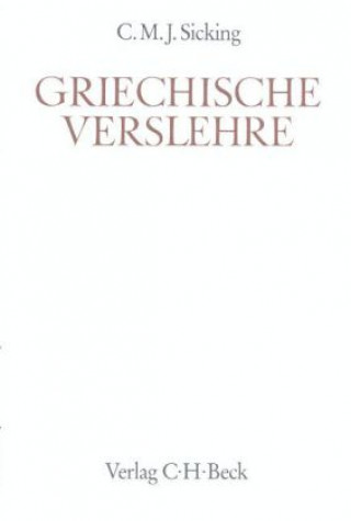 Book Griechische Verslehre C. M. J. Sicking