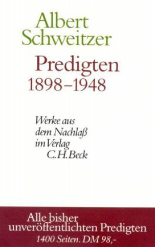 Carte Predigten 1898-1948 Richard Brüllmann