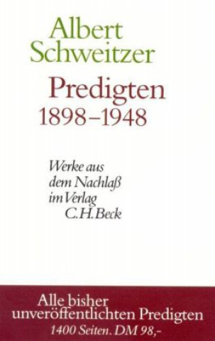 Książka Predigten 1898-1948 Richard Brüllmann