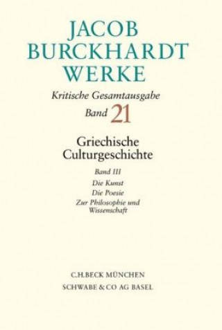 Carte Griechische Culturgeschichte. Bd.3 Leonhard Burckhardt