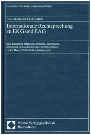 Kniha Internationale Rechtsprechung zu EKG und EAG Ulrich Magnus