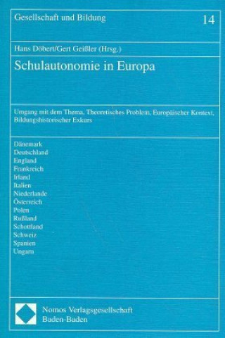 Könyv Schulautonomie in Europa Hans Döbert