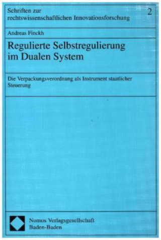 Buch Regulierte Selbstregulierung im Dualen System Andreas Finckh