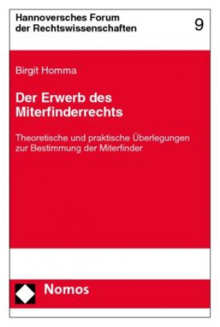 Kniha Der Erwerb des Miterfinderrechts Birgit Homma