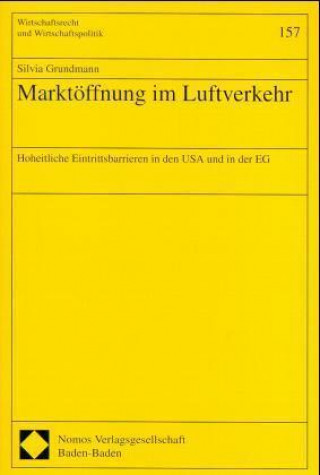 Kniha Marktöffnung im Luftverkehr Silvia Grundmann