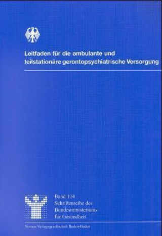 Kniha Leitfaden für die ambulante und teilstationäre gerontopsychiatrische Versorgung Rolf D. Hirsch