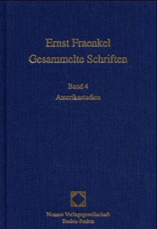 Könyv Amerikastudien Ernst Fraenkel