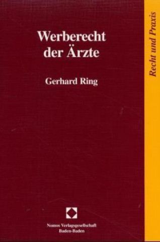 Buch Werberecht der Ärzte Gerhard Ring