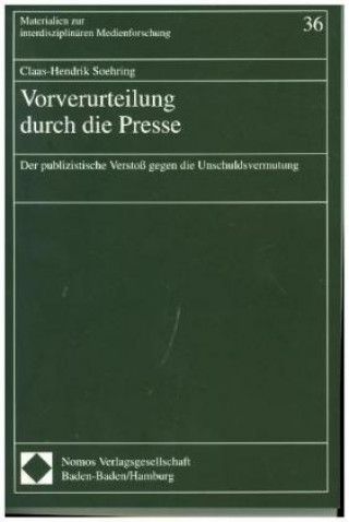 Книга Vorverurteilung durch die Presse Claas-Hendrik Soehring