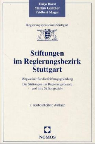 Kniha Stiftungen im Regierungsbezirk Stuttgart Tanja Borst