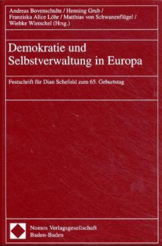 Knjiga Demokratie und Selbstverwaltung in Europa Andreas Bovenschulte
