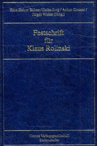 Carte Festschrift für Klaus Rolinski Hans-Heiner Kühne