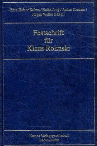 Книга Festschrift für Klaus Rolinski Hans-Heiner Kühne