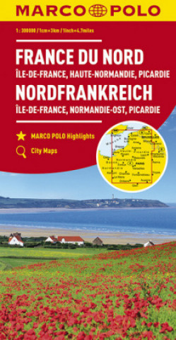Materiale tipărite MARCO POLO Karte Frankreich Nordfrankreich 1:300 000 