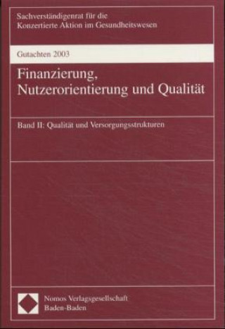 Kniha Qualität und Versorgungsstrukturen 