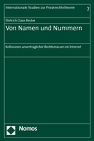 Knjiga Von Namen und Nummern Dietrich Cl. Becker