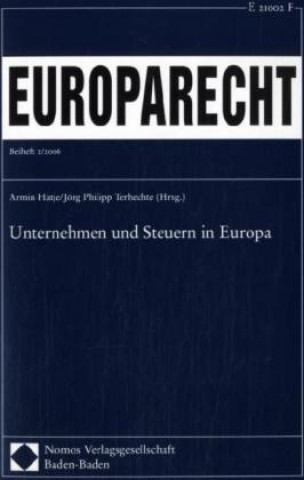 Könyv Unternehmen und Steuern in Europa Armin Hatje