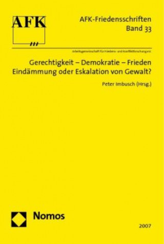 Kniha Gerechtigkeit - Demokratie - Frieden Peter Imbusch