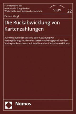 Könyv Die Rückabwicklung von Kartenzahlungen Dennis Voigt