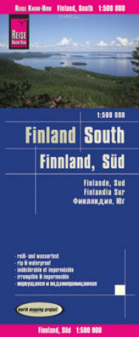 Nyomtatványok Reise Know-How Landkarte Finnland, Süd (1:500.000). Finland,South / Finlande, Sur / Findlandia, Sur Reise Know-How Verlag Peter Rump
