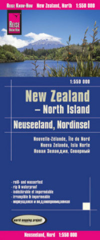 Materiale tipărite Reise Know-How Landkarte Neuseeland, Nordinsel (1:550.000). New Zealand - North Island Reise Know-How Verlag Peter Rump