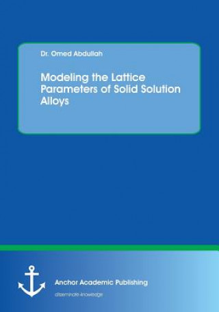 Carte Modeling the Lattice Parameters of Solid Solution Alloys Omed Abdullah