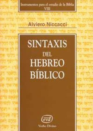 Kniha Sintaxis del hebreo bíblico Alviero Niccacci