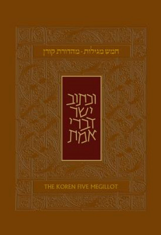 Kniha Koren Five Megillot, Hebrew/English, Hardcover Adin Steinsaltz