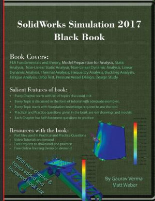 Kniha SolidWorks Simulation 2017 Black Book Gaurav Verma
