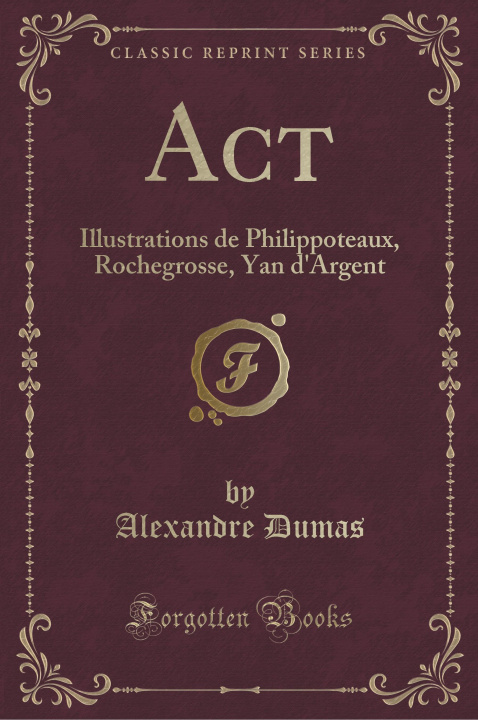 Kniha Acte Alexandre Dumas