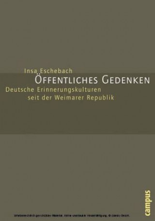 Kniha Öffentliches Gedenken Insa Eschebach