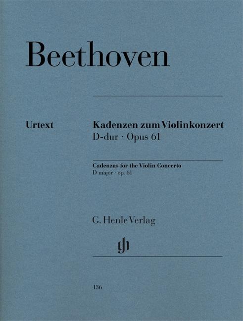 Książka Kadenzen zum Violinkonzert D-dur Opus 61 Ludwig van Beethoven