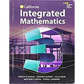 Buch HMH INTEGRATED MATH 3 CALIFORN Houghton Mifflin Harcourt