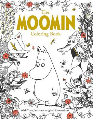 Книга The Moomin Coloring Book (Official Gift Edition with Gold Foil Cover) Tove Jansson