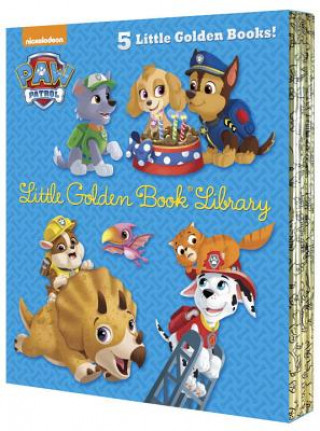 Книга Paw Patrol Little Golden Book Library (Paw Patrol): Itty-Bitty Kitty Rescue; Puppy Birthday!; Pirate Pups; All-Star Pups!; Jurassic Bark! Various