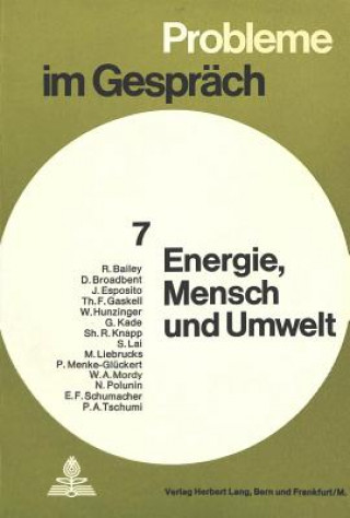 Kniha Energie. Mensch und Umwelt Gottlieb-Duttweiler-Institut