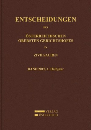 Knjiga Entscheidungen des Obersten Gerichtshofes in Zivilsachen Oberster Gerichtshof