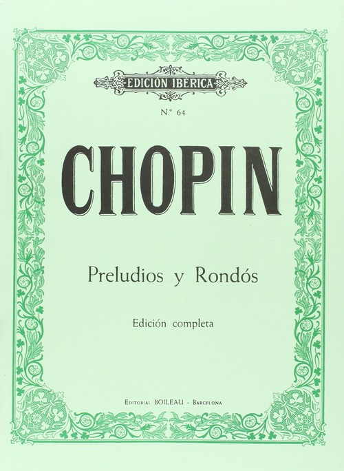 Βιβλίο Preludios y Rondós FREDERIC CHOPIN