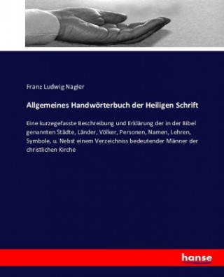 Buch Allgemeines Handwoerterbuch der Heiligen Schrift Franz Ludwig Nagler